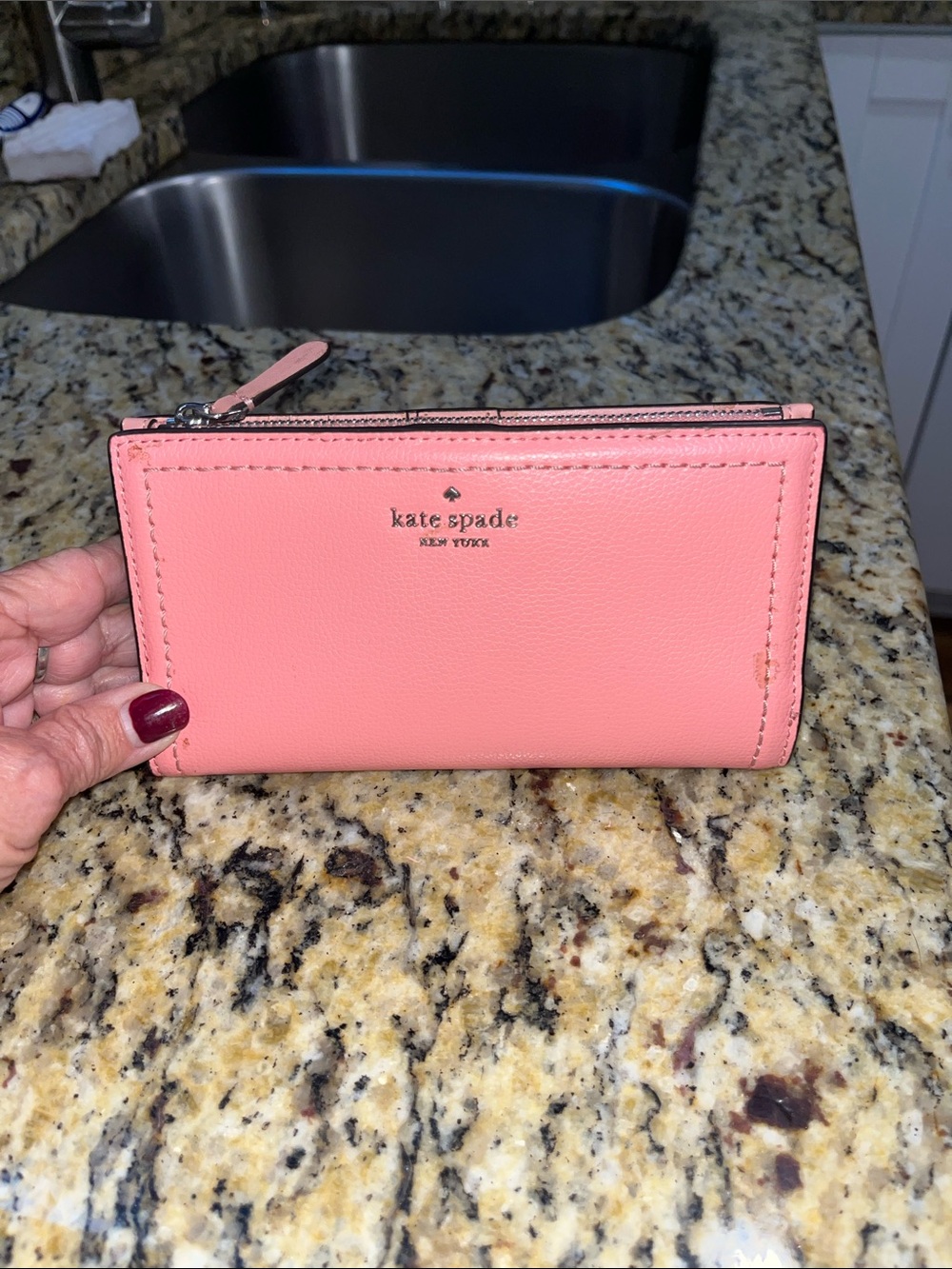 EUC Authentic Kate Spade Talia Triple Compartment Handbag with Wallet - Picture 9 of 10
